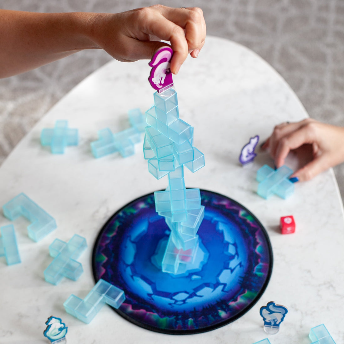 Family Game Night Stacking Game -Ice Tumble