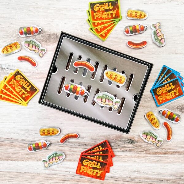 Grill Party by SimplyFun is a fun math and STEM game that helps teach algebra concepts for ages 8 and up-SimplyFun