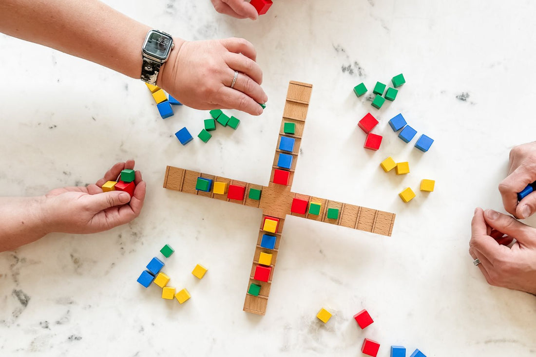 Games from the Heart- Play Kilter tabletop game on Valentine's Day with family for game night.