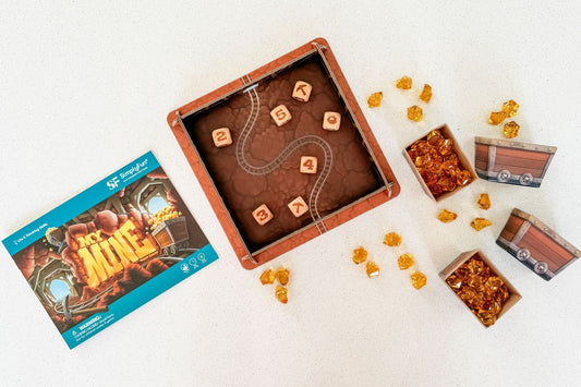 Family dice game - decision-making for kids -tabletop game- My Mine