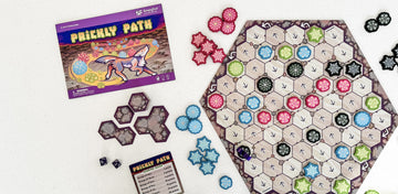 Group Colorful Cacti in Prickly Path