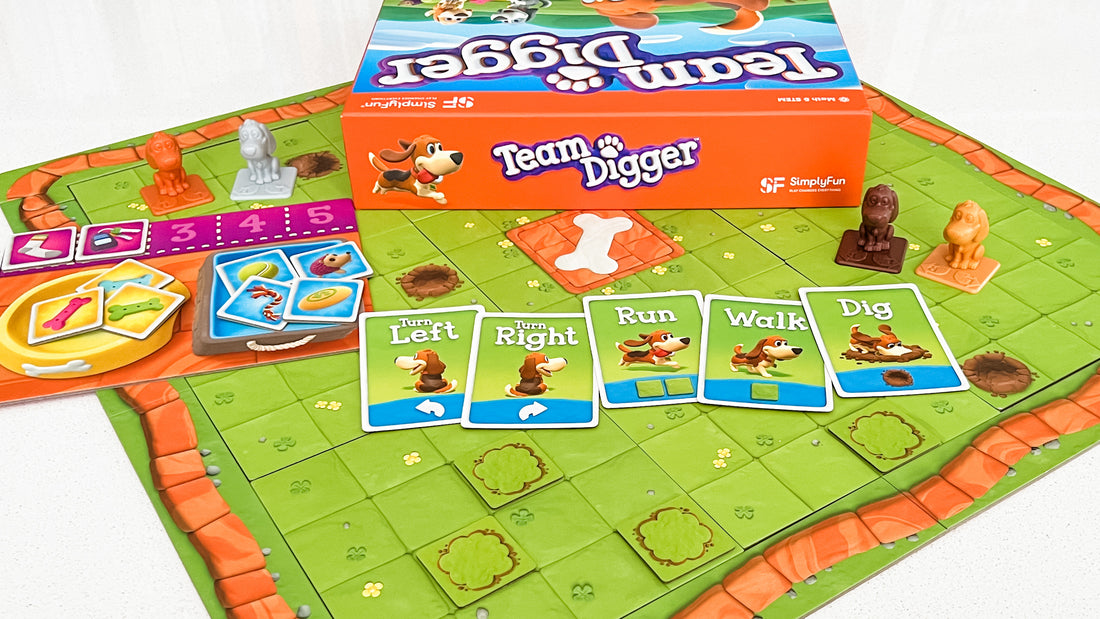 Early coding game Team Digger by SimplyFun