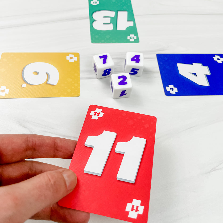 15 to Zero by SimplyFun is fun addition game requiring quick thinking for ages 7 and up.