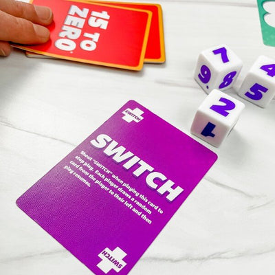 15 to Zero by SimplyFun is fun addition game requiring quick thinking for ages 7 and up.