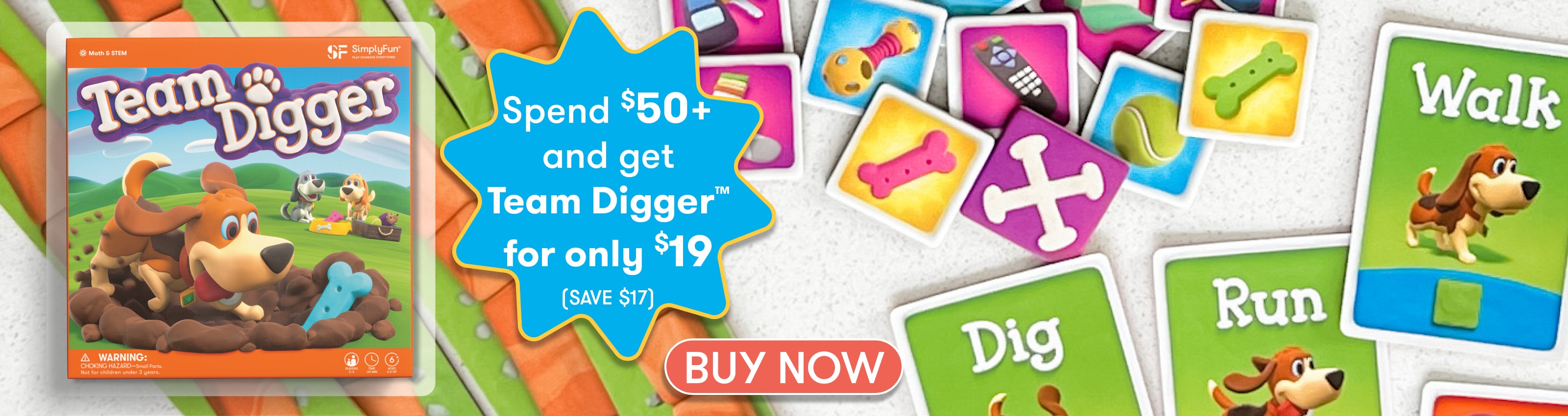 Spend $50+ and get Team Digger for only $19