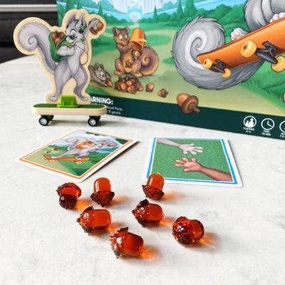 Acorn Paws educational board game by SimplyFun for kids aged 7 and up