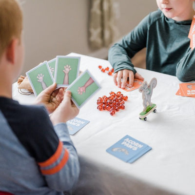 Acorn Paws educational board game by SimplyFun for kids aged 7 and up