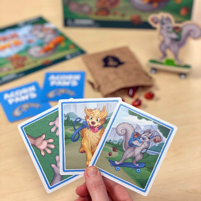 Acorn Paws educational board game by SimplyFun for kids aged 7 and up