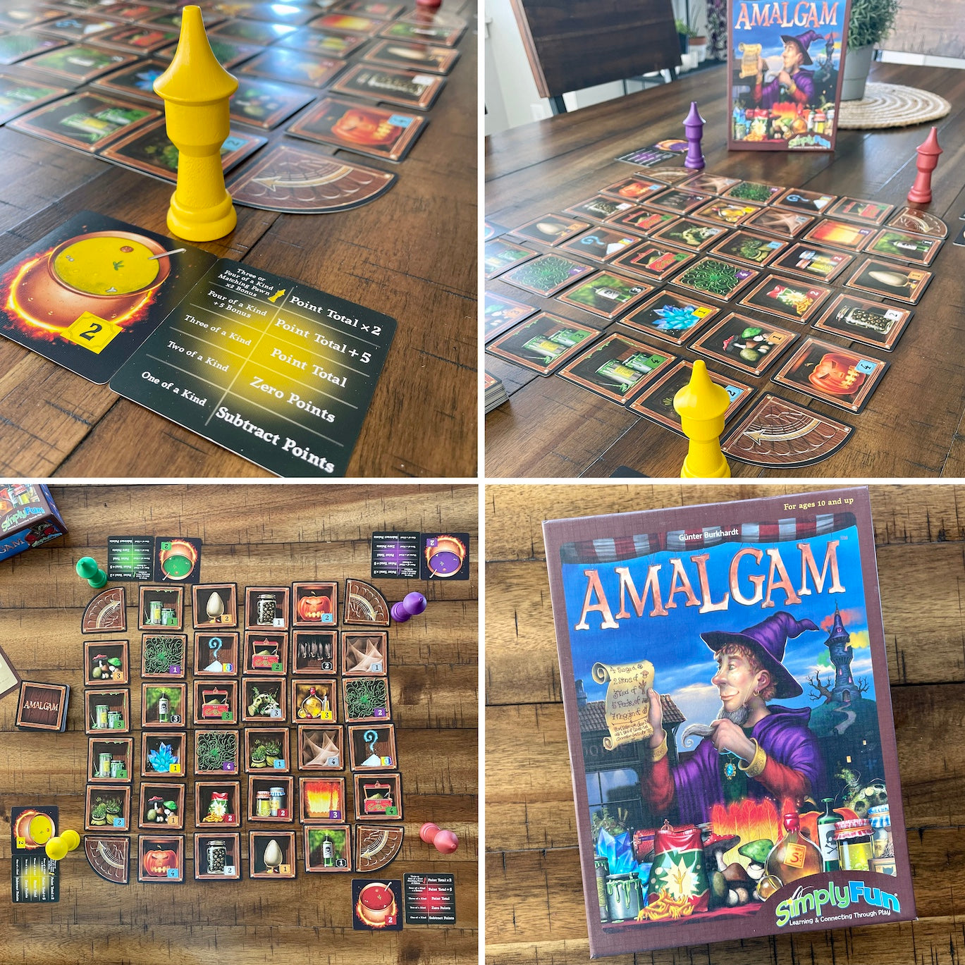 Amalgam: Wizard strategy game for tabletop gamers