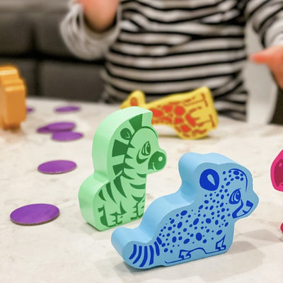 Animal Snacks preschool board game by SimplyFun for ages 3 and up