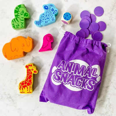 Animal Snacks preschool board game by SimplyFun for ages 3 and up