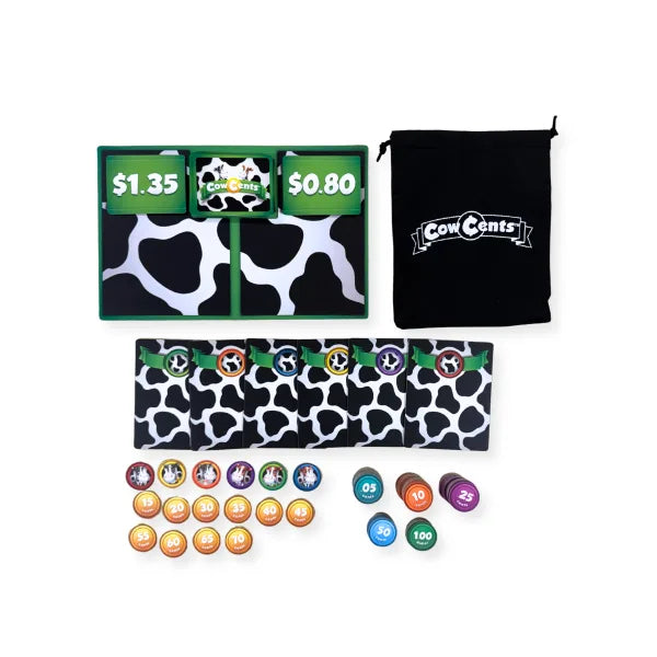 Cow Cents by SimplyFun is a fun money game and math game for ages 6 and up-SimplyFun