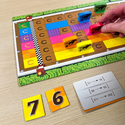 Front Runner by SimplyFun is a math game focusing on algebra and factors for ages 8 and up.