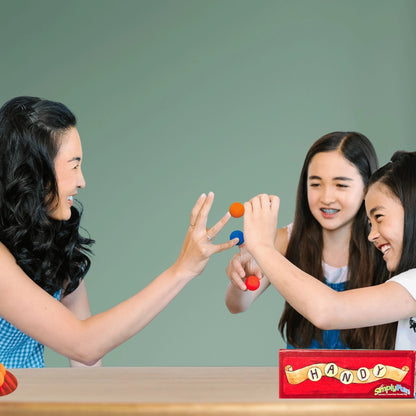 Handy by SimplyFun is a fun collaborative game focusing on fine motor skills and teamwork for ages 8 and up.