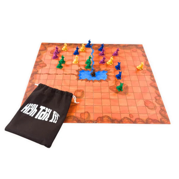High Tail It! by SimplyFun is a strategy game focusing on prediction and planning and featuring kangaroos for ages 10 and up.-SimplyFun