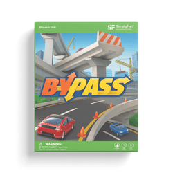 ByPass by SimplyFun, a fun family board game where players place tiles to build routes and bypasses.