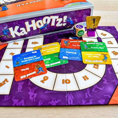 Kahootz! by SimplyFun is a fun family game and collaborative game focusing on creativity and teamwork.