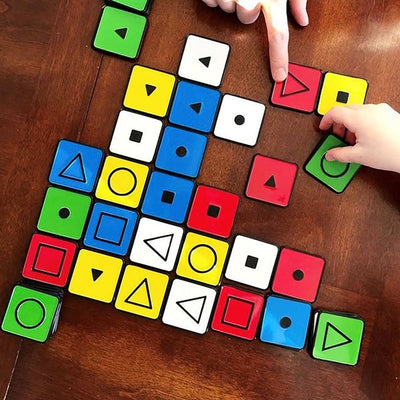 Katachi by SimplyFun is a matching game focusing on spatial reasoning and planning for ages 8 and up.