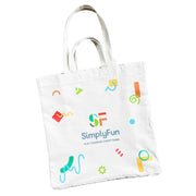This large canvas tote bag from SimplyFun fits loads of games!