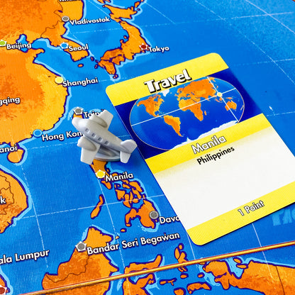 Let's Jet by SimplyFun is a fun geography game that teaches world facts.