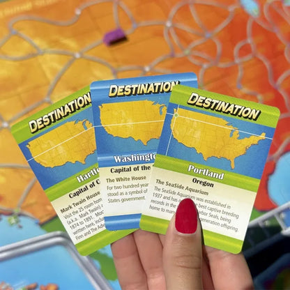 Let's Drive by SimplyFun is a fun geography game that teaches state facts about the USA.
