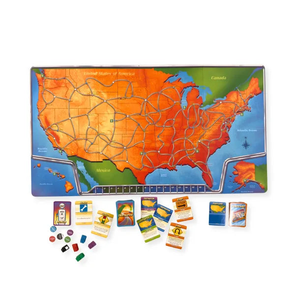 Let's Drive by SimplyFun is a fun geography game that teaches state facts about the USA.-SimplyFun