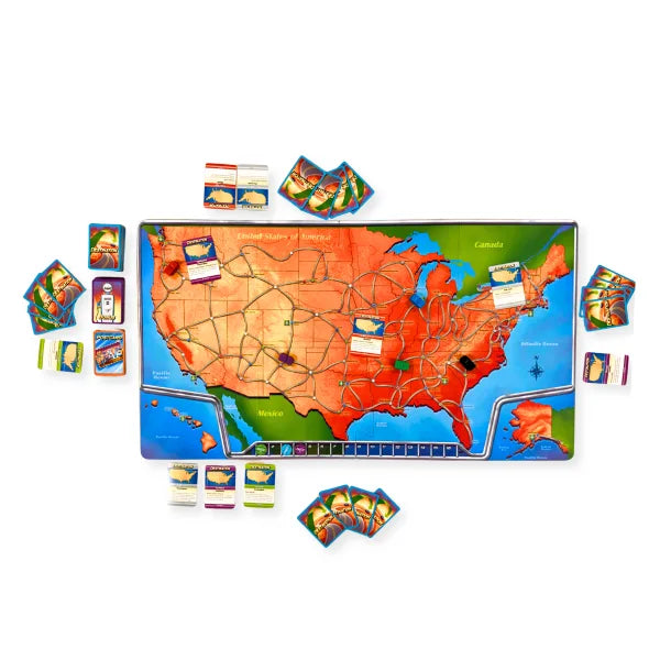 Let's Drive by SimplyFun is a fun geography game that teaches state facts about the USA.-SimplyFun