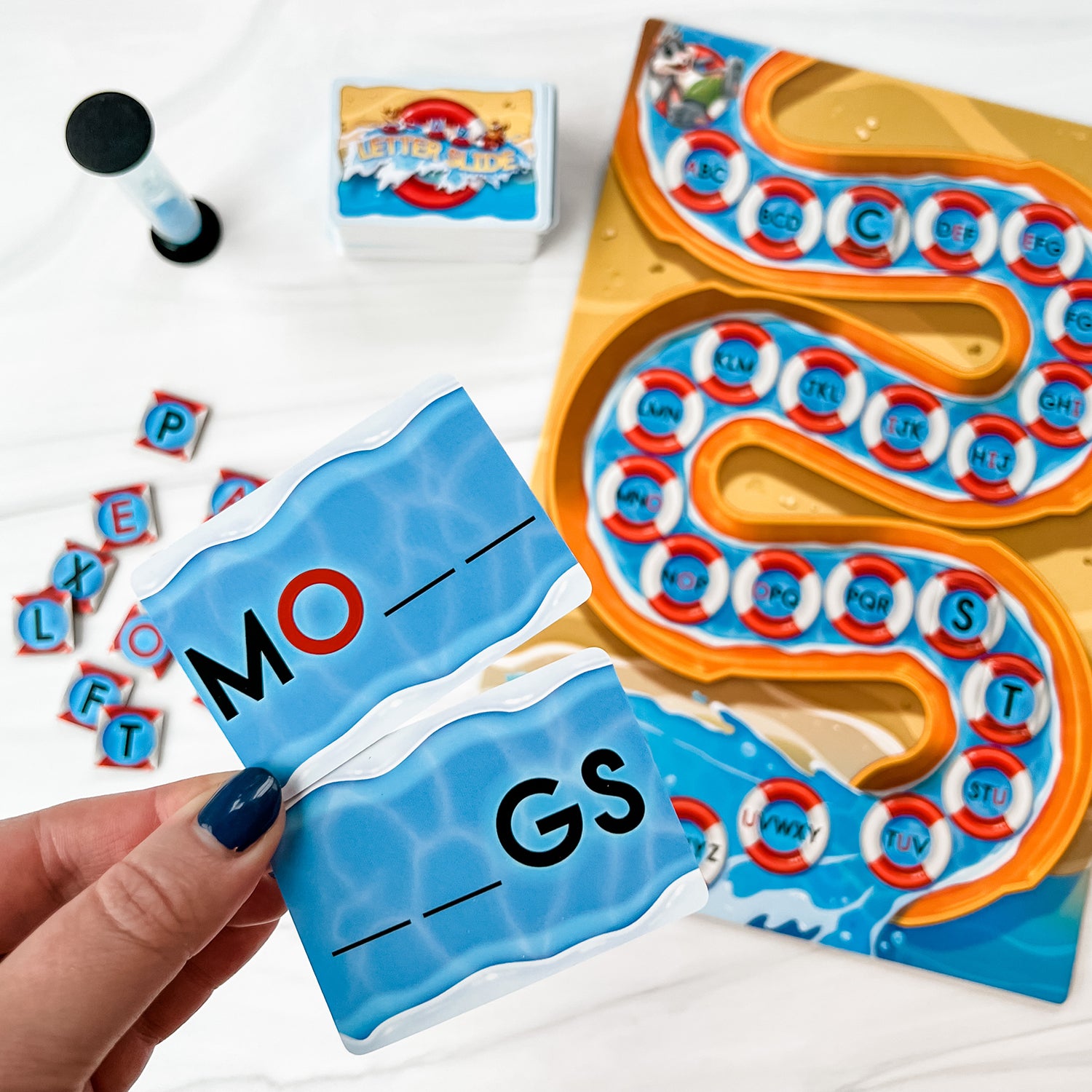 Letter Slide by SimplyFun is a fun spelling game that teaches vocabulary, consonants and vowels.