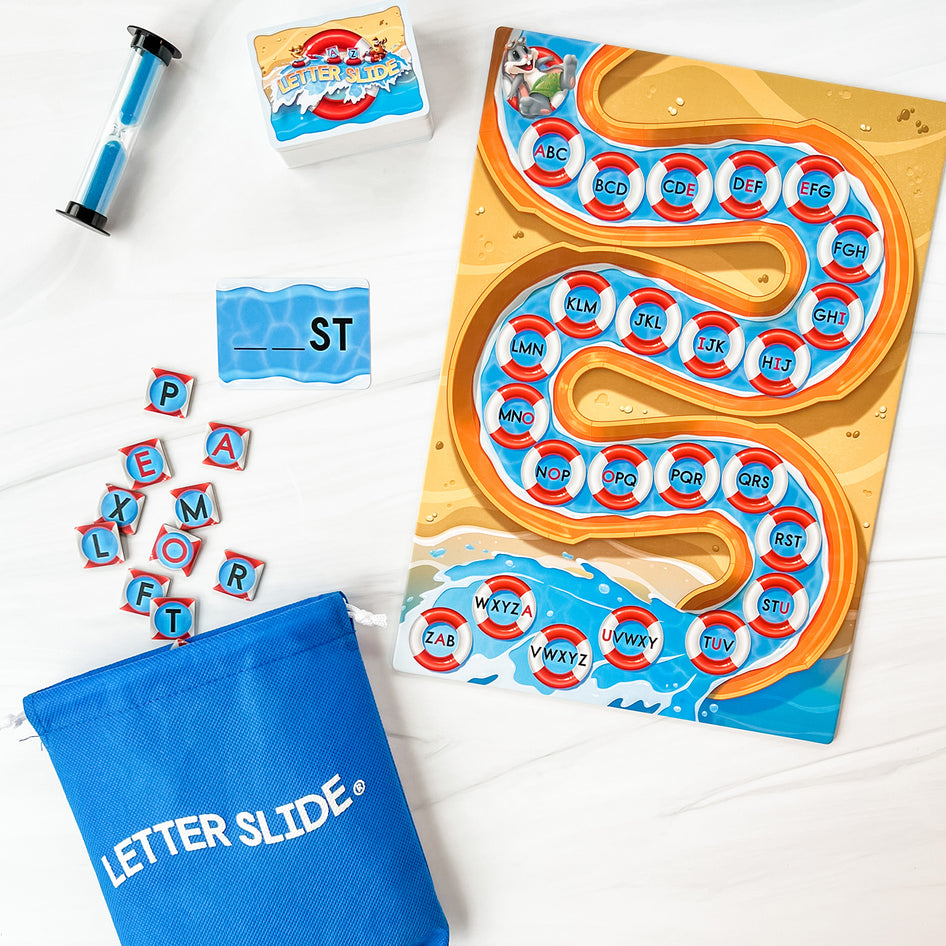 Letter Slide by SimplyFun is a fun spelling game that teaches vocabulary, consonants and vowels.