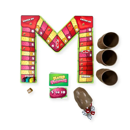 Math'd Potatoes by SimplyFun is a great math game focusing on solving equations quickly. For ages 8 and up.