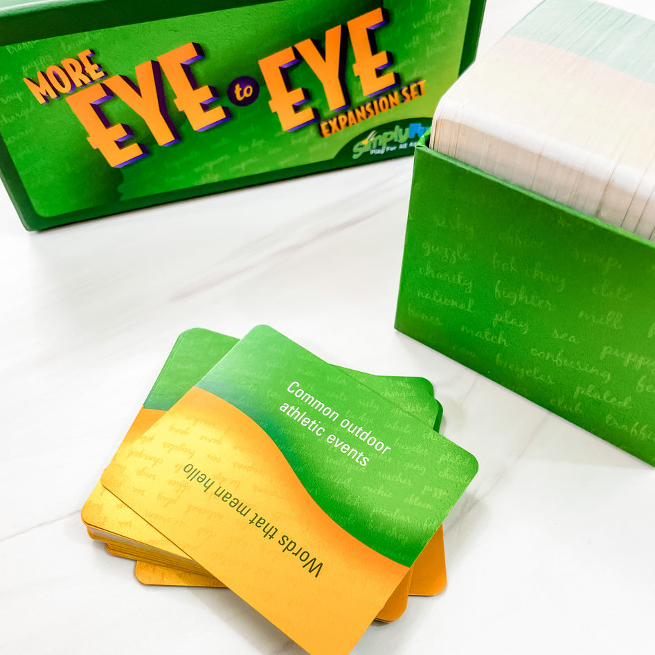 Eye to Eye by SimplyFun is a fun social game great for family game night. This expansion has 650 new questions!