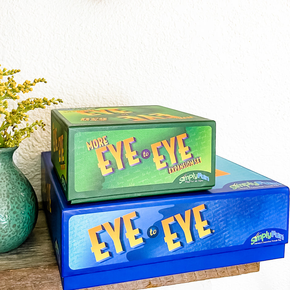 Eye to Eye by SimplyFun is a fun social game great for family game night. This expansion has 650 new questions!