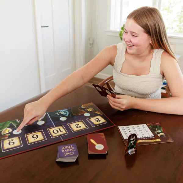 Owl Solve That! by SimplyFun is a fun math game with owl detectives, focusing on operations and problem solving.-SimplyFun