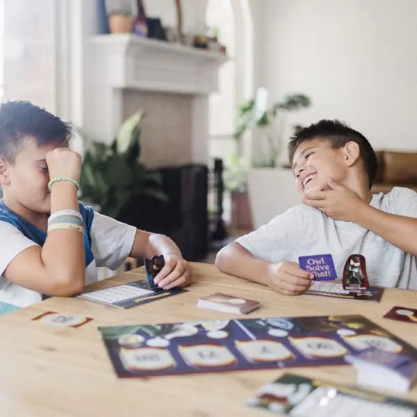 Owl Solve That! by SimplyFun is a fun math game with owl detectives, focusing on operations and problem solving.-SimplyFun