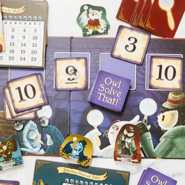 Owl Solve That! by SimplyFun is a fun math game with owl detectives, focusing on operations and problem solving.-SimplyFun