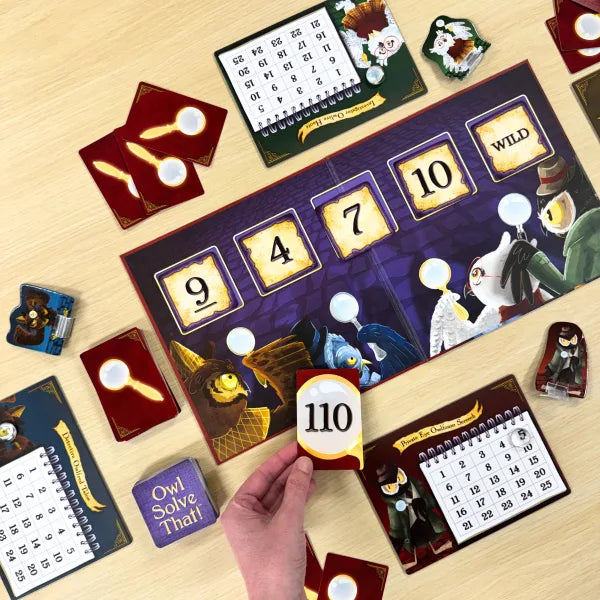 Owl Solve That! by SimplyFun is a fun math game with owl detectives, focusing on operations and problem solving.-SimplyFun
