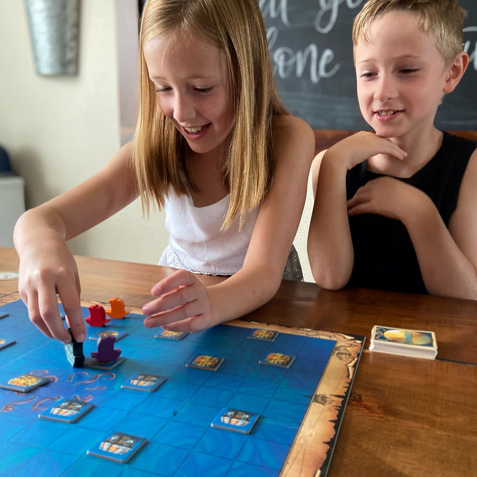 Phantom Seas by SimplyFun is a navigation game focusing on directional awareness and compass use.