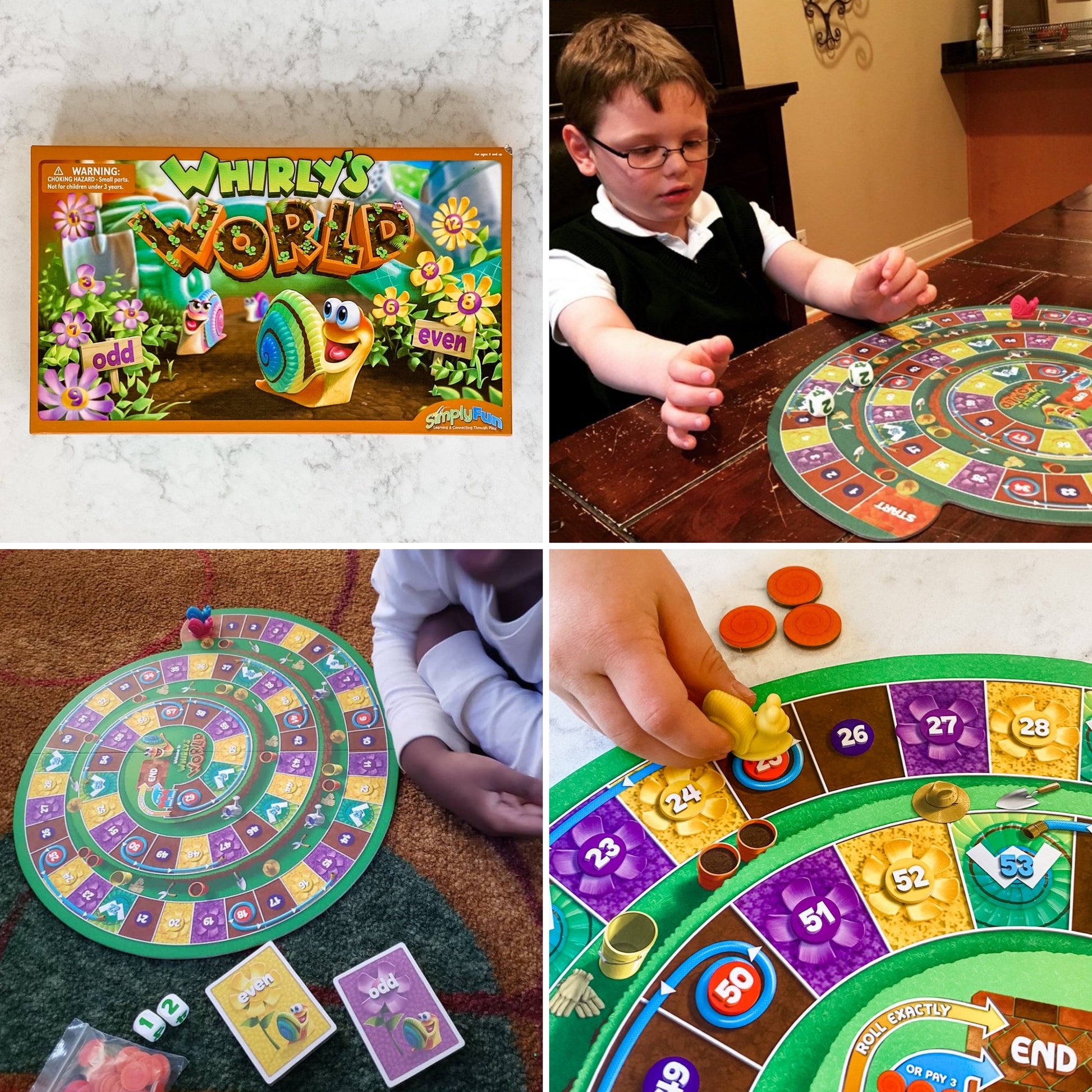 Whirly's World - basic math board game for counting