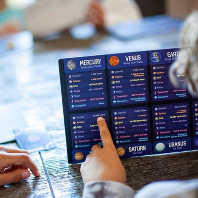 Planet Voyagers by SimplyFun is a fun astronomy game and strategy game for ages 8 and up.