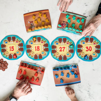 Plundering Times by SimplyFun—a fun, educational board game focusing on multiplication and addition skills.