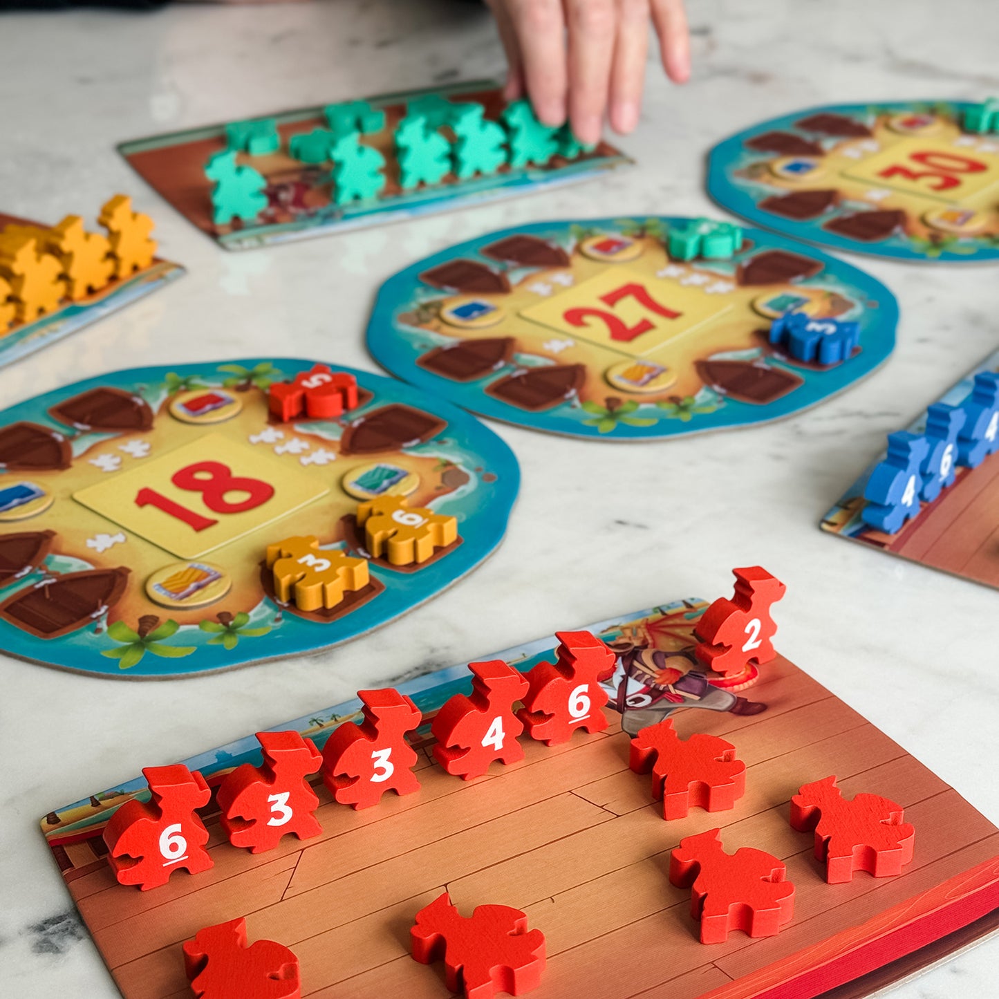 Plundering Times by SimplyFun—a fun, educational board game focusing on multiplication and addition skills.-SimplyFun