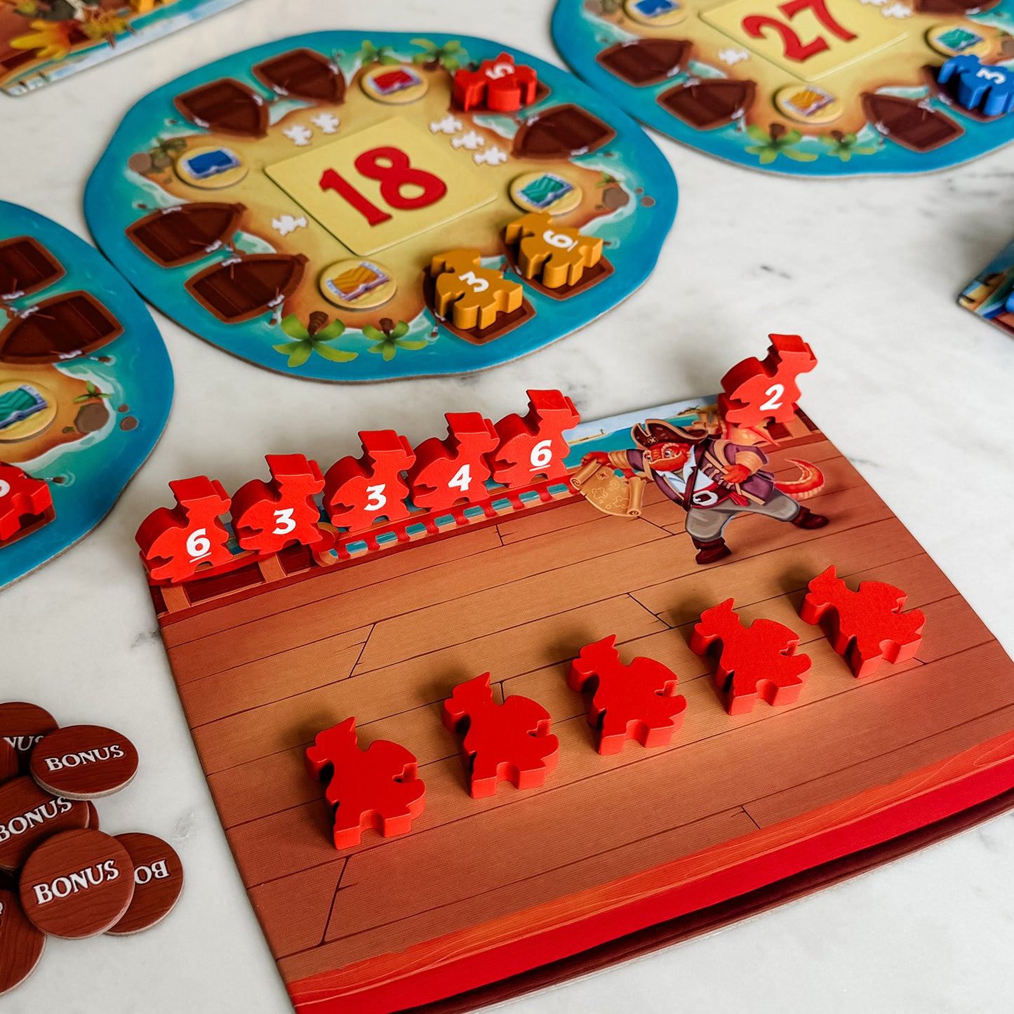 Plundering Times by SimplyFun—a fun, educational board game focusing on multiplication and addition skills.