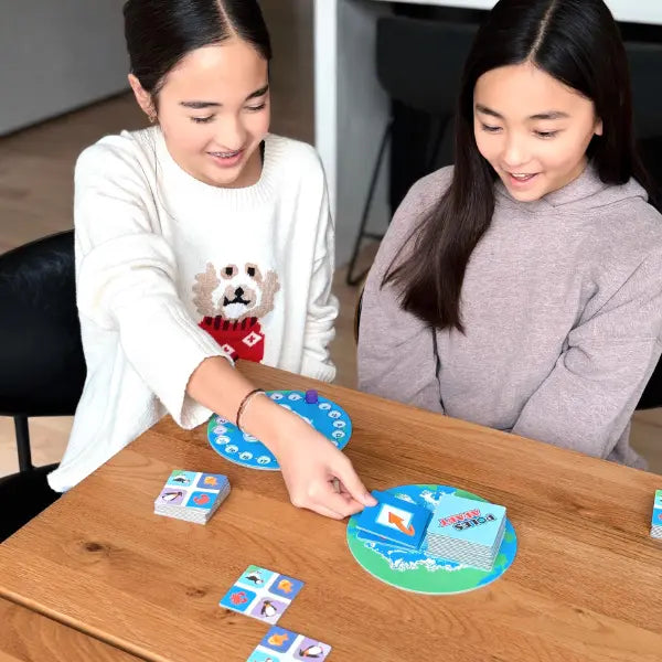 Poles Apart Card determining how to flip a tile.-SimplyFun