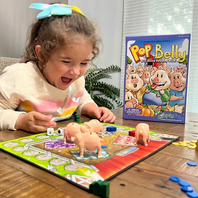 Pop Belly by SimplyFun is a fun math game focusing on counting, predicting, and probability for ages 4 and up.