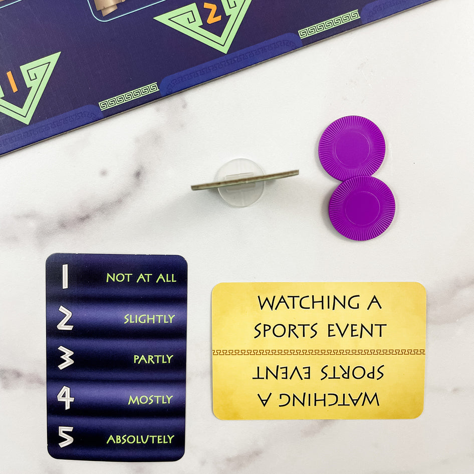 Qualities by SimplyFun is a social relationship game focusing on probability for ages 12 and up.