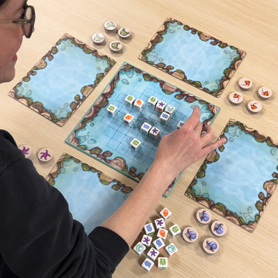 Rolling Tides by SimplyFun is an ocean-themed game focusing on decision making and spatial reasoning game for ages 8 and up.