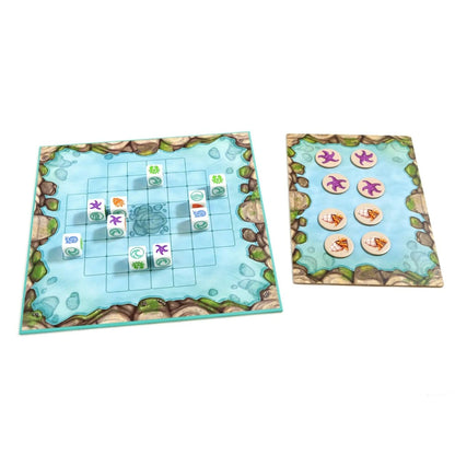 Rolling Tides by SimplyFun is an ocean-themed game focusing on decision making and spatial reasoning game for ages 8 and up.