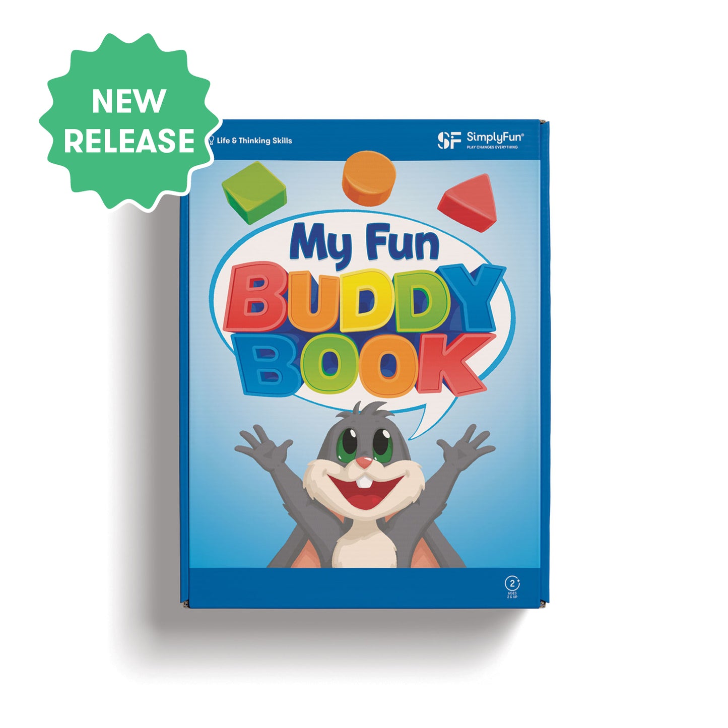 My Fun Buddy Book from SimplyFun is a cuddly cloth book featuring Tibbar and the buddies. Mix and match, and explore textures and colors.-SimplyFun