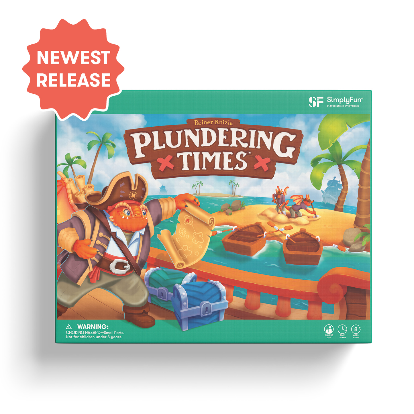 Plundering Times by SimplyFun—a fun, educational board game focusing on multiplication and addition skills.