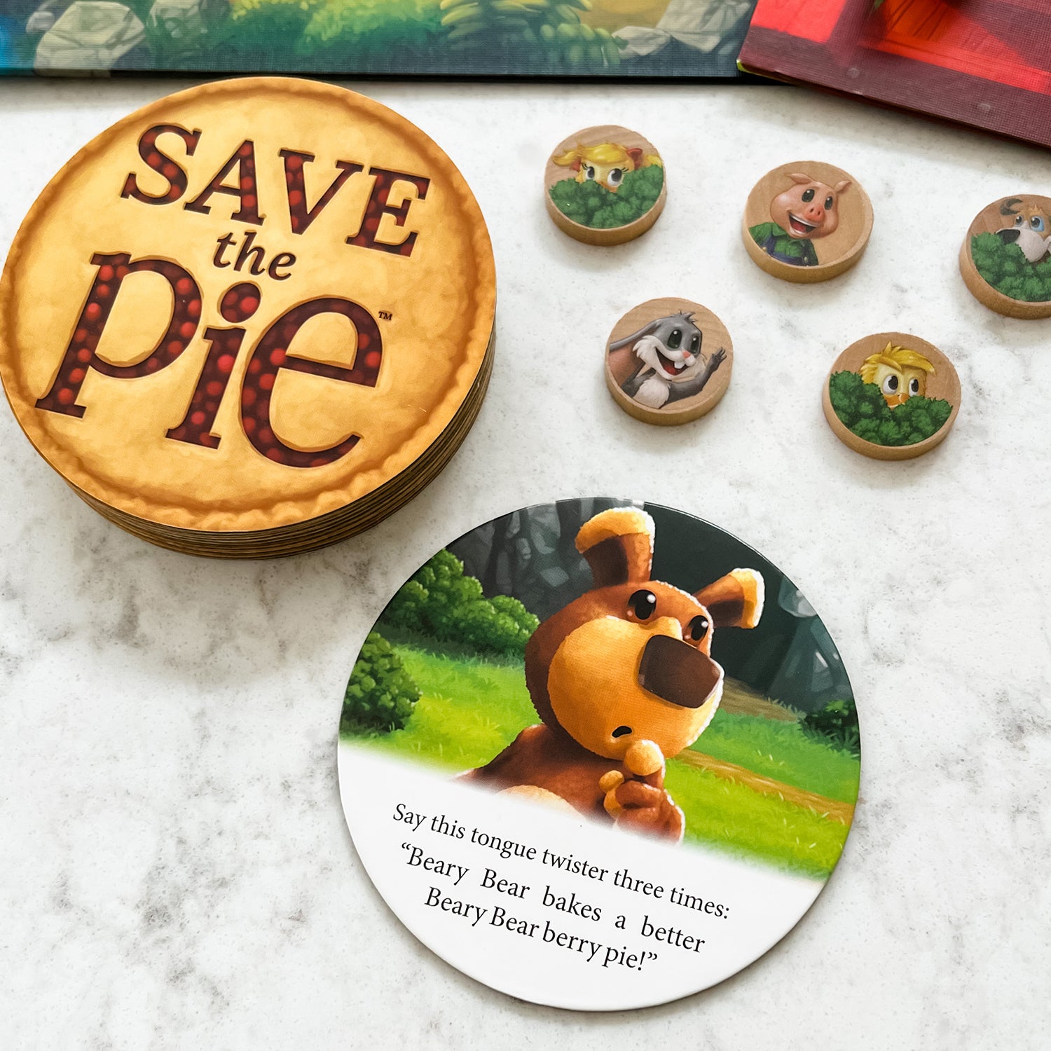 Save the Pie by SimplyFun is a collaborative game focusing on teamwork and fine motor skills for ages 6 and up.